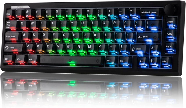 Main image of EPOMAKER HE65 V2 TMR Hall Effect Gaming Keyboard with Volume Knob
Rapid Triggering, 8K Polling, 0.01mm Adjustable Actuation, Hybrid Hot-Swap, Creamy & Thocky, 2.4Ghz/BT for Mac/WIN (Black)