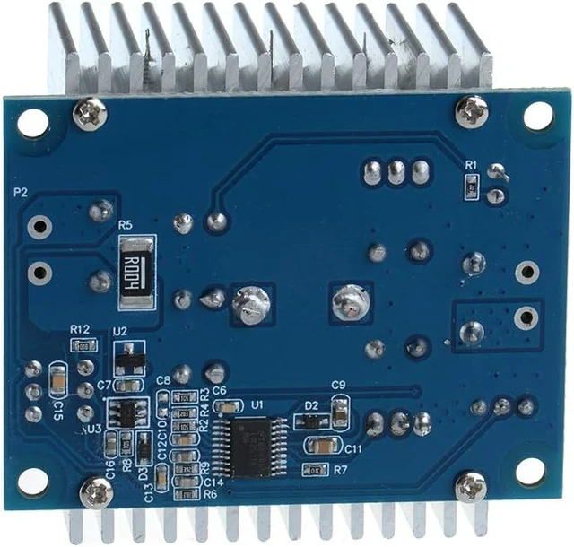 Alt view image 7 of 7 - 2PCS CC CV DC 6-40V to 1.2-36V Buck Converter,20A 300W
Constant Current, Adjustable Step Down Voltage Regulator, Power Supply Module, with Short Circuit Protection Function
