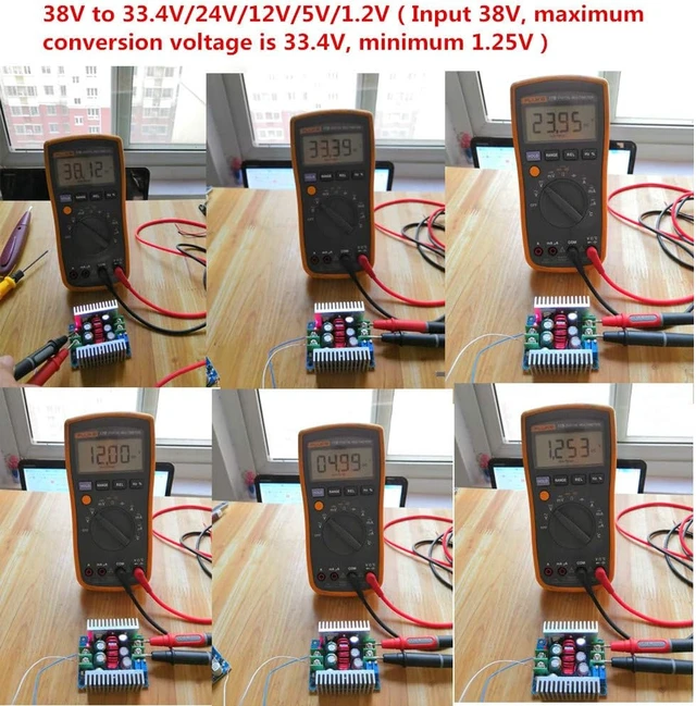 Alt view image 4 of 7 - 2PCS CC CV DC 6-40V to 1.2-36V Buck Converter,20A 300W
Constant Current, Adjustable Step Down Voltage Regulator, Power Supply Module, with Short Circuit Protection Function