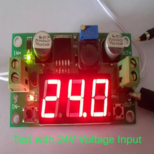 Alt view image 3 of 7 - 2PCS LM2596 Adjustable DC to DC Step Down Power Convert Module
4.0-40V Input, 1.25-37V Output, Buck Converter, with LED Voltmeter Digital Display