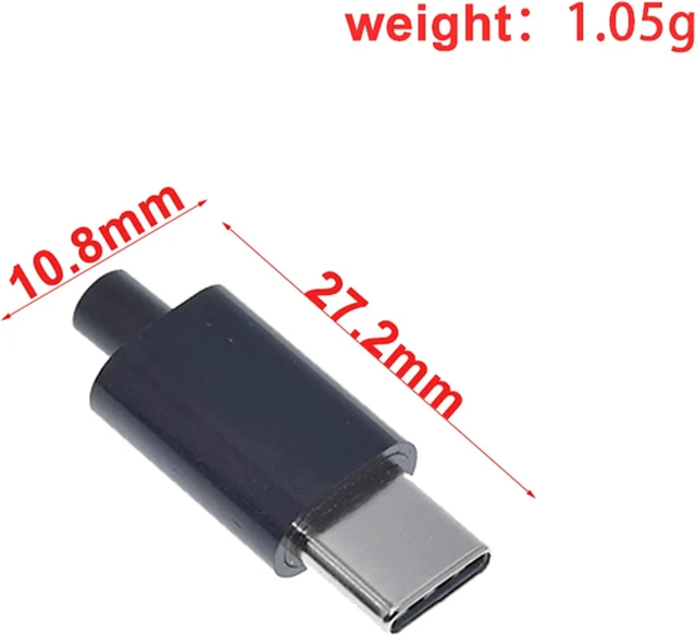 Alt view image 6 of 6 - 10Set USB 3.1 Type C Male Connector
24 Pin, Welding Data Line Interface, 24P PCB Board Support Module, Black