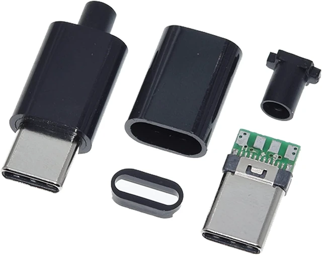 Alt view image 2 of 6 - 10Set USB 3.1 Type C Male Connector
24 Pin, Welding Data Line Interface, 24P PCB Board Support Module, Black