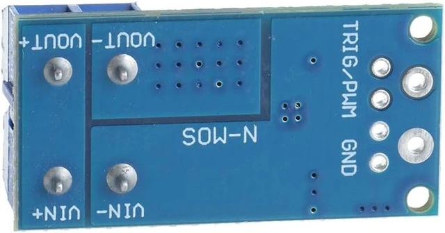 Alt view image 4 of 7 - 5PCS DC 5V-36V 15A 400W Dual MOSFET Trigger Switch Drive Module
Max 30A, High-Power, 0-20KHz PWM Adjustment, Electronic Switch Control Board, Motor Speed Control, Lamp Brightness Control