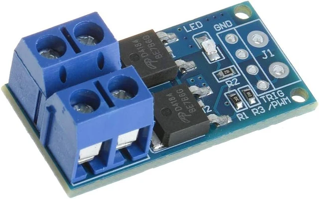 Alt view image 5 of 7 - 5PCS DC 5V-36V 15A 400W Dual MOSFET Trigger Switch Drive Module
Max 30A, High-Power, 0-20KHz PWM Adjustment, Electronic Switch Control Board, Motor Speed Control, Lamp Brightness Control