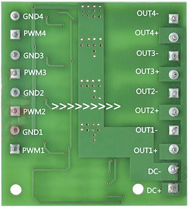 Alt view image 5 of 6 - 2 pack MOSFET Trigger Switch 4 Channel Drive Module 400W
DC 3.7-27V 10A, Large Power, PWM Adjustment, Electronic Switch Control Board