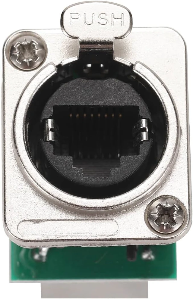 Alt view image 4 of 6 - 2PCS NE8FDP-B Ethercon RJ45 Panel Mount Chassis Socket
Pass/Feed Through, D Series, Cat5E Panel Mount Connector