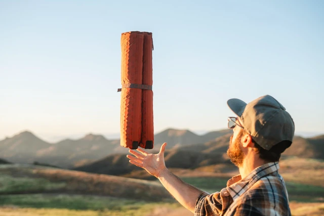 Alt view image 6 of 7 - HEX 2.0 Original Chair for Camping, Stadium Seating & More, on All Terrains, Adjustable Straps, Compact Design, Water-Resistant, Copper/Slate