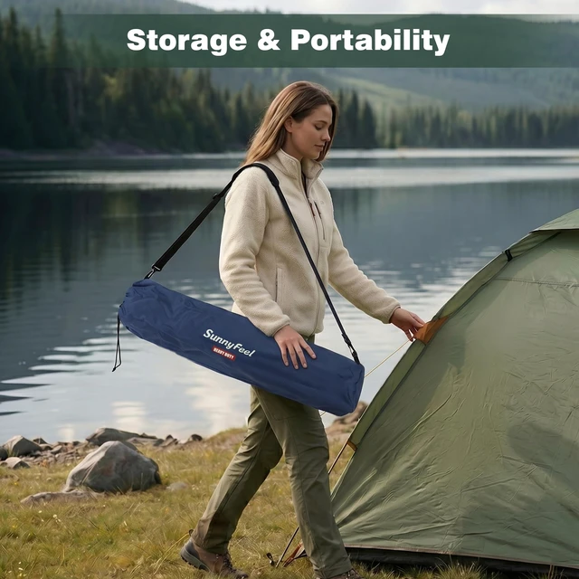 Alt view image 7 of 7 - XXL Oversized Camping Chair 800 lbs for Big Tall Adults, Blue | Portable Folding 27" Wide Padded Seat with Steel Frame 600D Oxford, Cup Holders & Carry Bag for Outdoor, Travel, Camp, Sports