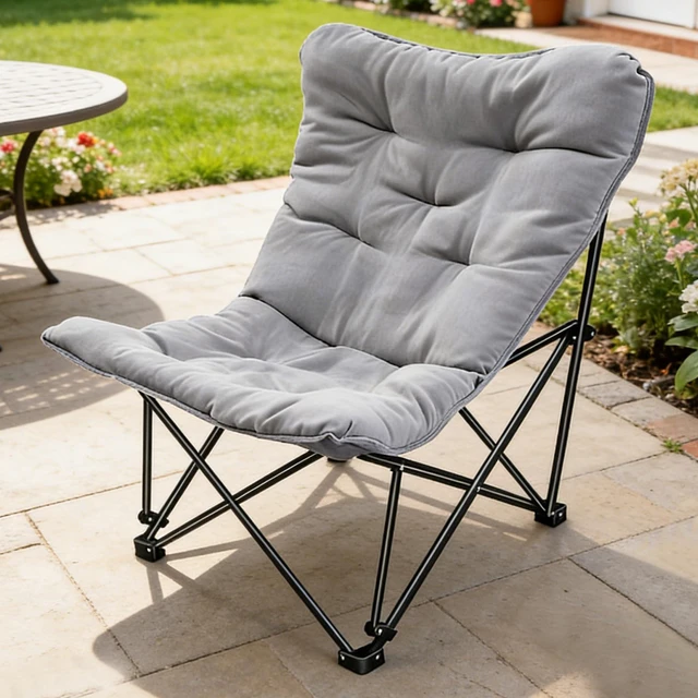 Main image of Double Beach Chair with Canopy Shade Oversized Camping Chairs with Canopy, Cooler Bag & Cup Holder Folding Loveseat for Camp Fishing Beach (Light Grey)