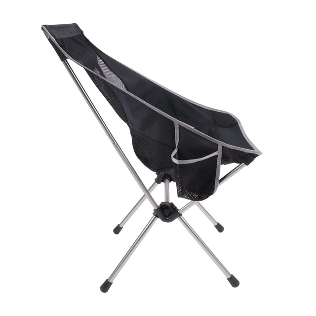 Alt view image 5 of 5 - Compact Camp Chair - Large, 330lb Capacity, Taller Back | 600D Oxford Cloth, 7075 Aluminum Frame; Side Pocket, Storage Bag; 2.75lbs, Sets Up in Under 1 Minute