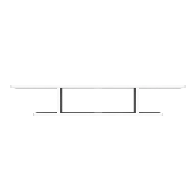 Alt view image 4 of 7 - Floating TV Stand, Wall Mounted Entertainment Center and Cabinet Shelf, TV Console with Storage, Media Console for DVD Player, Space-Saving Under TV Shelf for Bedroom, Living Room (White)