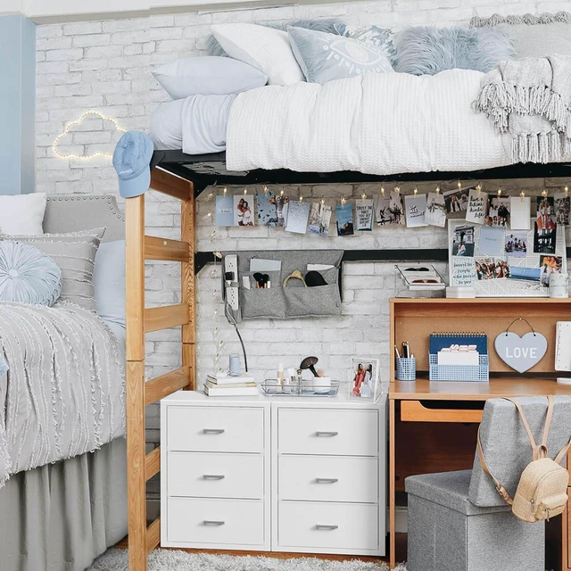 Alt view image 4 of 7 - Closet Drawers White 3 Drawer Dresser for Closet Organizers and Storage Bedroom Dorm Modern