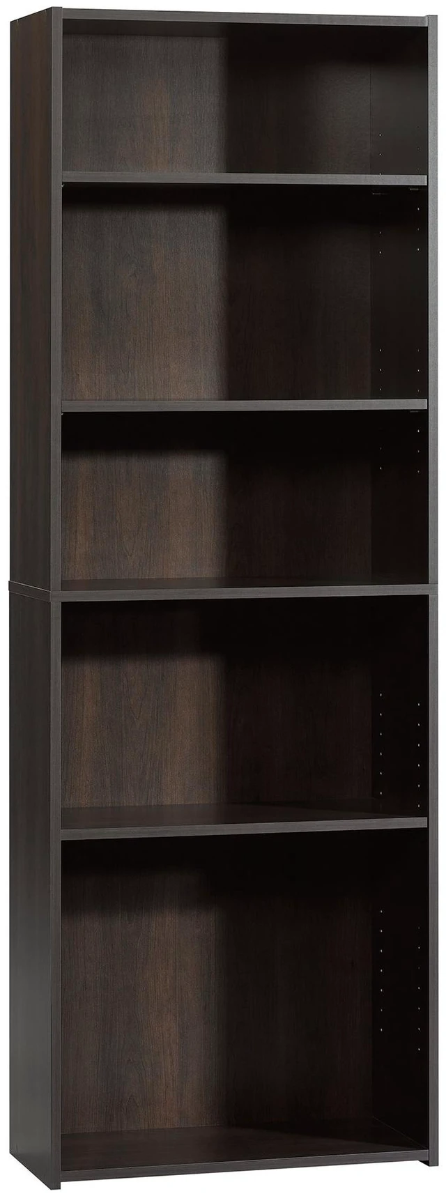 Main image of Beginnings 5-Shelf Bookcase, Bookshelf with Adjustable Storage Shelves, in Cinnamon Cherry finish