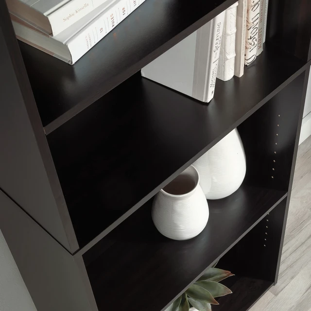 Alt view image 5 of 7 - Beginnings 5-Shelf Bookcase, Bookshelf with Adjustable Storage Shelves, in Cinnamon Cherry finish