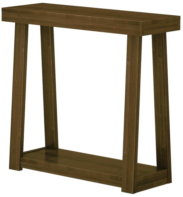 Alt view image 5 of 7 - Classic Console Table, with Shelf, 36 Inch, Walnut | Non-Toxic Finishes, Versatile Design, Built-In Storage, Elegant Details, Easy Assembly, Quick Setup, Solid Wood