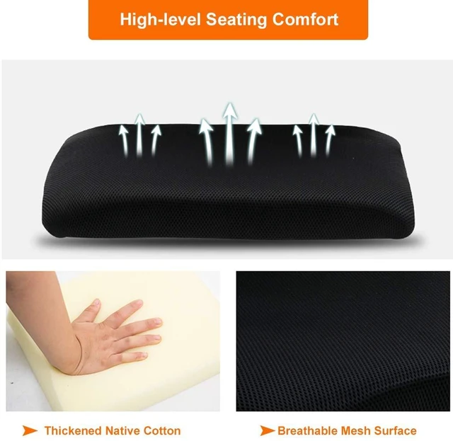 Alt view image 4 of 7 - Ergonomic Office Chair | Mid-Back Swivel Desk Chair | Breathable Backrest & Lumbar Support | Adjustable Height | Sponge Seat | Rolling Wheels | Orange | for Adults & Women | Pack of 2