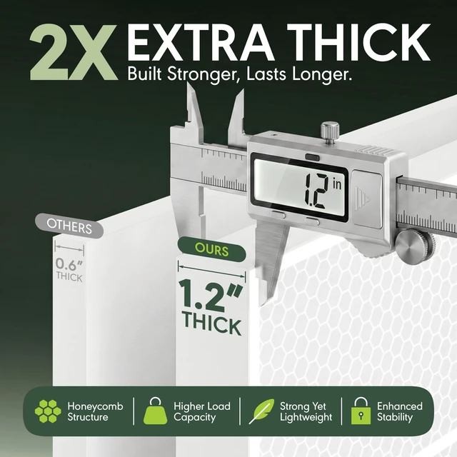 Alt view image 5 of 7 - CUBICLE 6-Cube Book Shelf, Extra Thick Frame Bookshelf, White | 14.6" x 44" x 30", Horizontally & Vertically Reversible Bookcase with Open Back, for Living Room, Bedroom, Home Office