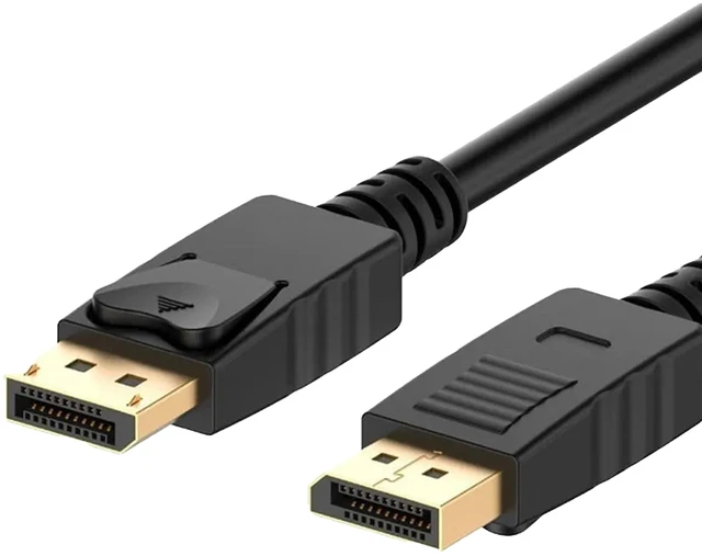 Alt view image 2 of 7 - LORDTRONICS DisplayPort to DisplayPort Cable 6FT | DP 1.2, 4K@60Hz, 2K@165Hz | for PC, Graphics Card, Gaming Monitor & Projector | Black