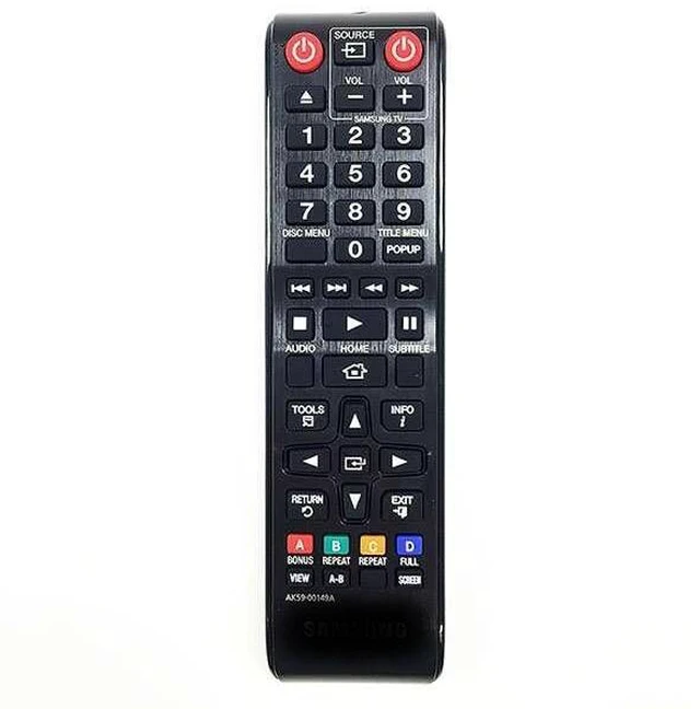 Main image of LORDTRONICS Replacement Remote Control AK59-00149A | for Samsung Blu-ray / DVD Player BD-F5100, BD-H5900, BD-J5700 | Black