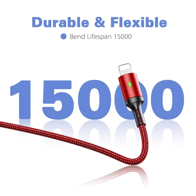 Alt view image 5 of 7 - Multi Charging Cable,4 in 1 Charger Cable Braided Multiple USB Cable | (2Pack 6FT)Universal USB C Charging Cord with Type-C,Micro USB,IP Port for iPhone 18 17 16/15/14 Series/Galaxy and More