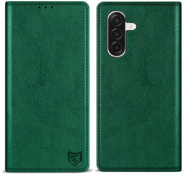 Main image of for Samsung Galaxy A17 Wallet Case Strong Magnetic 6.7 inch,Green | PU Leather,RFID Blocking,Credit Card Holder, Kickstand,Shockproof TPU Shell,For women and men, Flip Phone Case Cover
