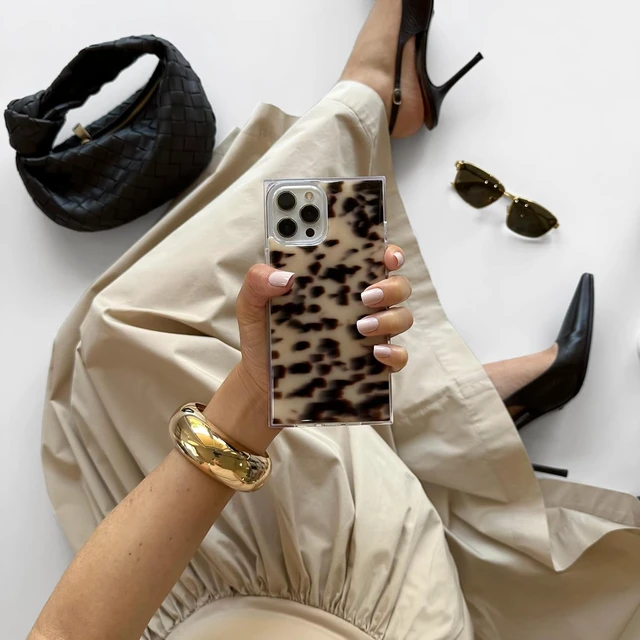 Alt view image 2 of 7 - Official Square iPhone 16 Pro Max Case - Blonde Tortoise Shell | Compatible with MagSafe and Wireless Charging - Stylish Lightweight Case for iPhone 16 Pro Max - Drop-Tested & Shockproof