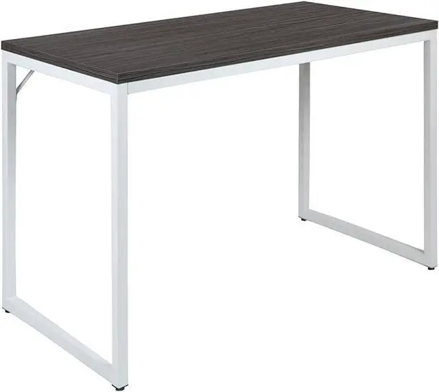 Main image of Flash Furniture 47"W Commercial Grade Industrial Style Office Computer Desk - Rustic Gray