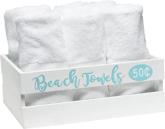 Alt view image 5 of 20 - Elegant Designs Three Piece Decorative Wood Bathroom Set, Large, Coastal/Beach  (1 Towel Holder, 1 Frame, 1 Toilet Paper Holder)