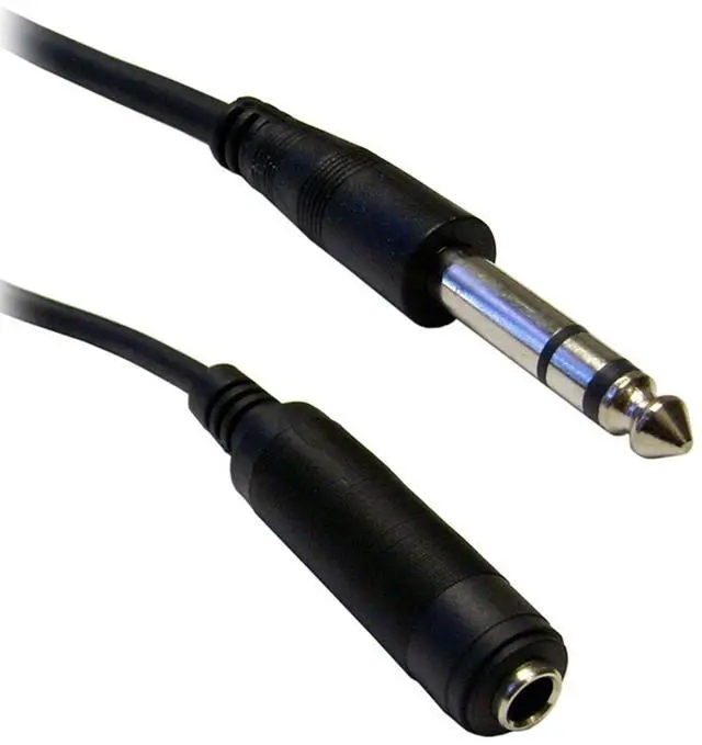 Main image of Offex 1/4 inch Stereo Extension Cable, TRS, Balanced, 1/4 inch Male to 1/4 inch Female, 6 foot