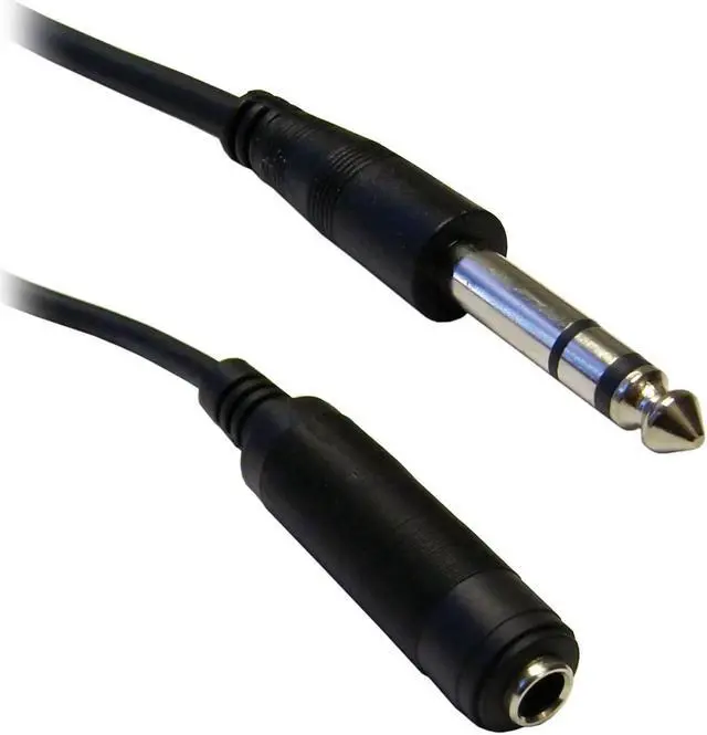 Main image of Offex 1/4 inch Stereo Extension Cable, TRS, Balanced, 1/4 inch Male to 1/4 inch Female, 15 foot