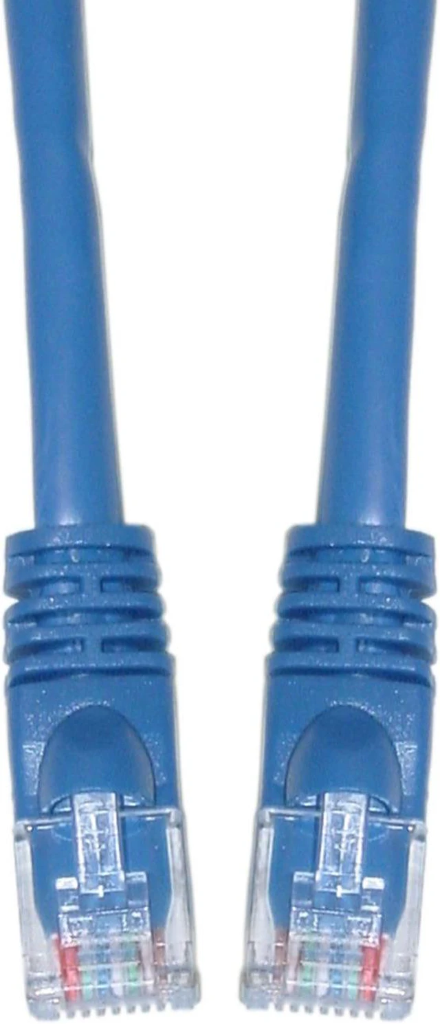 Alt view image 2 of 2 - CableWholesale 13X6-06102 Cat6a Blue Ethernet Patch Cable Snagless Molded Boot 500 MHz 2 foot