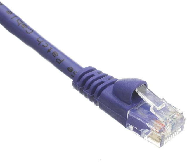 Alt view image 2 of 3 - CableWholesale 10X8-04110 Cat6 Purple Ethernet Patch Cable Snagless Molded Boot 10 foot