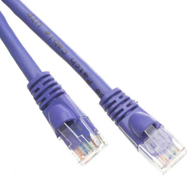 Main image of CableWholesale 10X8-04110 Cat6 Purple Ethernet Patch Cable Snagless Molded Boot 10 foot