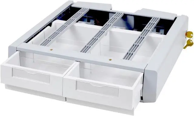 Alt view image 3 of 5 - Ergotron 97-983 Sv43/44 Supplemental Double Drawer.Attaches Under A Carts Primary Drawe