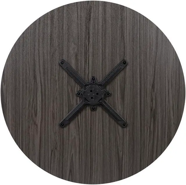 Alt view image 19 of 20 - 36" Round Multi-Purpose Conference Table in Rustic Gray