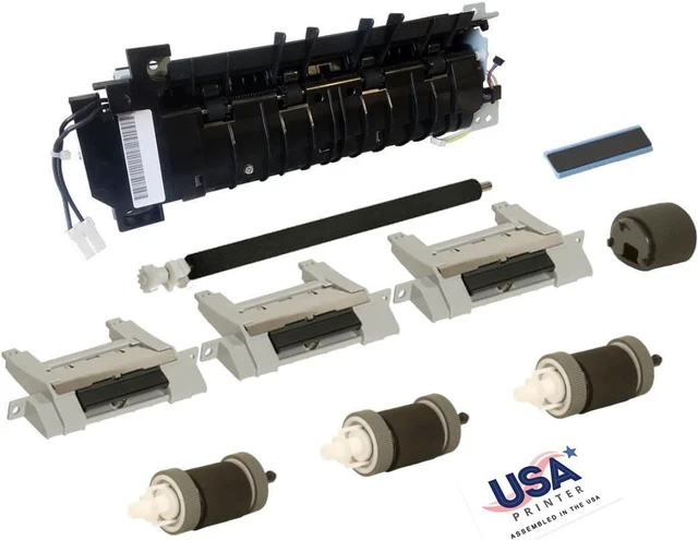 Main image of USA Printer Q7812-67905-DMK-USA (Q7812-67903 5851-4020) Deluxe Maintenance Kit for HP Laser Printer P3005 M3027 M3035 includes RM1-3740 Fuser, RM1-1508 Transfer Roller, Tray 1-4 Roller Kit (110V)