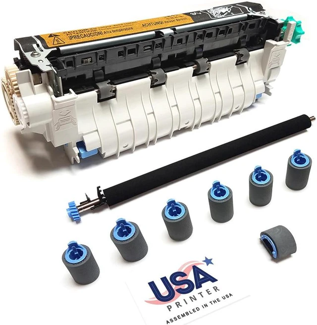 Main image of USA Printer Q2436A-MTKv2-USA (Q2436-69007) Maintenance Kit for HP LaserJet 4300 includes RM1-0101 Fuser, RM1-0699 Transfer Roller, & Tray 1-4 Roller Kit (110V)