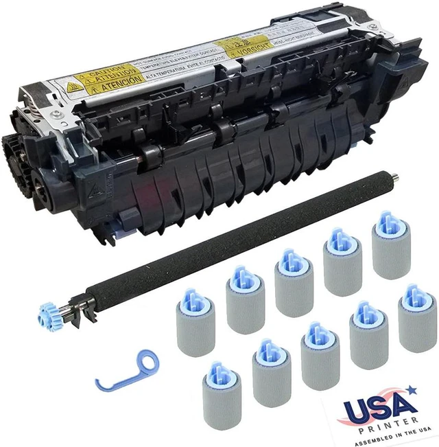 Main image of USA Printer CF064A-DMKv2-USA (CF064-67902) Deluxe Maintenance Kit for HP LaserJet M601 M602 M603 includes RM1-8395 Fuser, RM1-8491 Transfer Roller, & Tray 2-6 Roller Kit (110V)