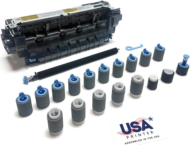 Main image of USA Printer F2G76A-DMK-USA (E6B67-67901 F2G76-67901) Deluxe Maintenance Kit for HP LaserJet M604 M605 M606 includes RM2-6308 Fuser, Transfer Roller, & Tray 1-6 Roller Kit (110V)