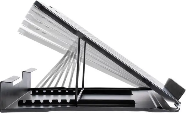 Alt view image 6 of 19 - Allsop 32147 Metal Art Adjustable Laptop Stand, Black