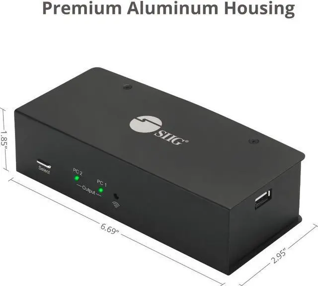 Alt view image 5 of 16 - Siig 2X1 Dual View Usb Hdmi Kvm Switch - 4K 30Hz