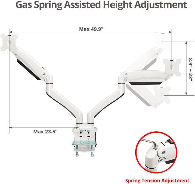 SIIG Single Monitor Heavy-Duty Premium Gas Spring Desk Mount - 17
