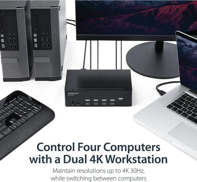 Alt view image 5 of 7 - HDMI KVM 4K30 DUAL DISPLAY