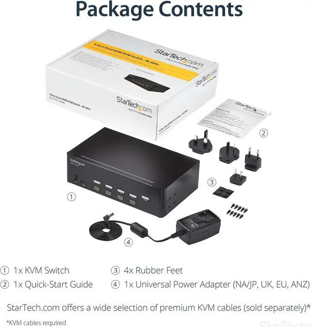 Alt view image 7 of 7 - HDMI KVM 4K30 DUAL DISPLAY