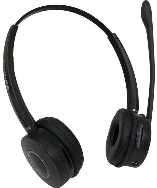 Alt view image 20 of 20 - ZuM Maestro Bluetooth Wireless Headset with Base Station - Dual Ear version for full Stereo effect.  Noise Canceling Mic.