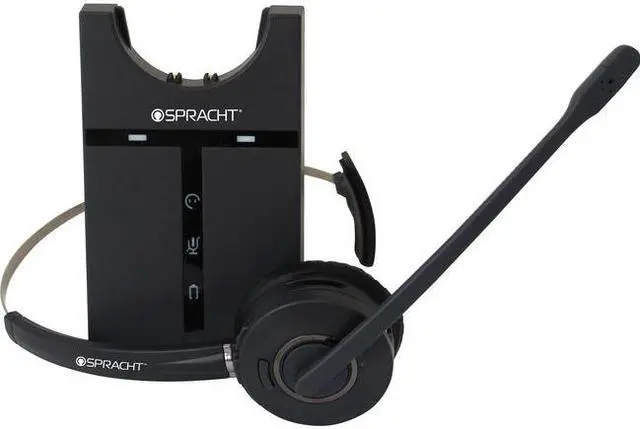 Alt view image 17 of 20 - Spracht - HS-3010 - Spracht ZUM Maestro USB Headset - Mono - Wireless - DECT 6.0 - 350 ft - 32 Ohm - 300 Hz - 3.40 kHz -