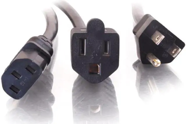 Alt view image 8 of 9 - 3FT 16 AWG 1-TO-2 POWER CORD SPLITTER (NEMA 5-15P