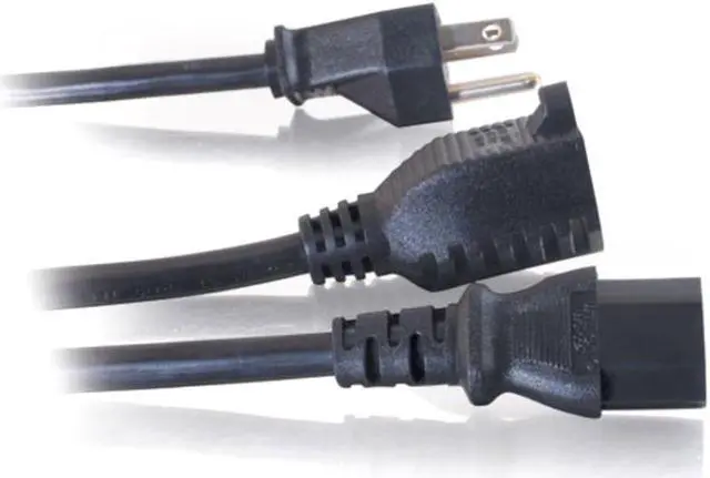 Alt view image 7 of 9 - 3FT 16 AWG 1-TO-2 POWER CORD SPLITTER (NEMA 5-15P