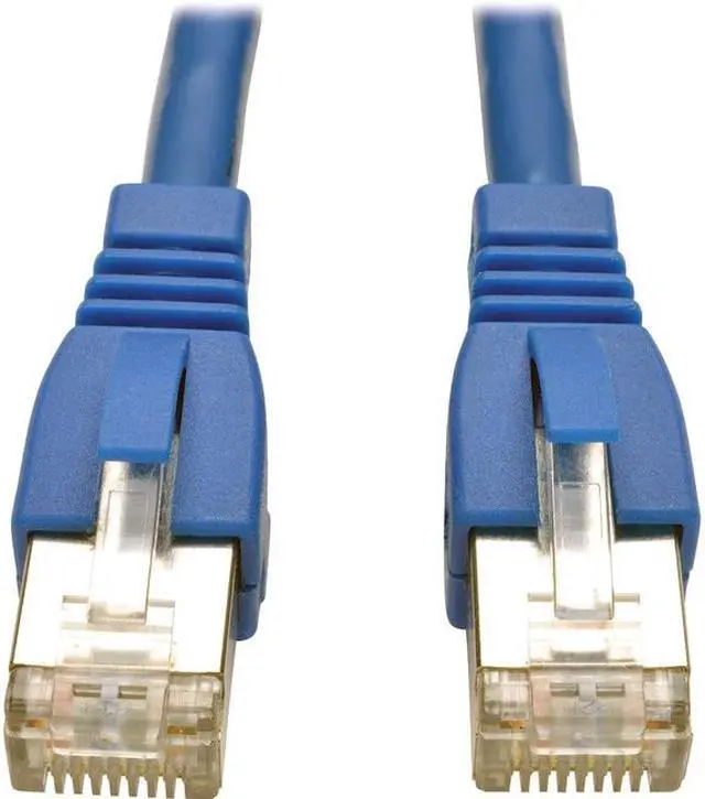 Alt view image 3 of 6 - Tripp Lite N262 014 BL Augmented Cat6 Cat6a Shielded 10G Patch Cable RJ45 M/M Blue 14ft   1.25 GBps   Patch Cable   14 ft   1 x RJ 45 Male Network   1 x RJ 45 Male Network