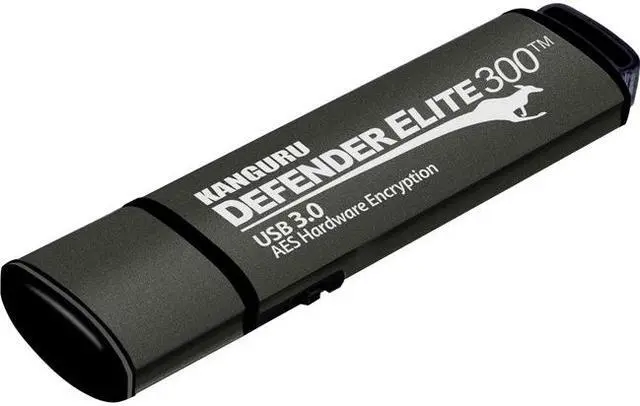 Main image of Kanguru Defender Elite300 8GB FIPS 140-2 Certified, SuperSpeed USB 3.0 Flash Drive 256bit AES Encryption KDFE300-8G-PRO